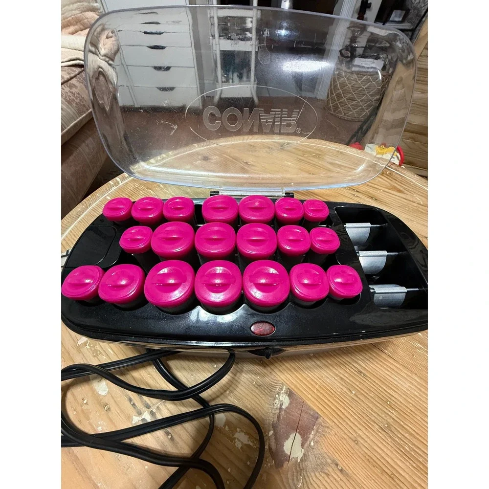 Conair Heated Hair‎ Roller Set Incomplete No Clips Tested Works